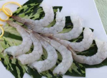 Raw Peeled Deveined Tail On Vannamei shrimps